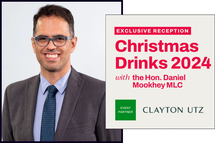 Christmas Drinks with NSW Treasurer Daniel Mookhey