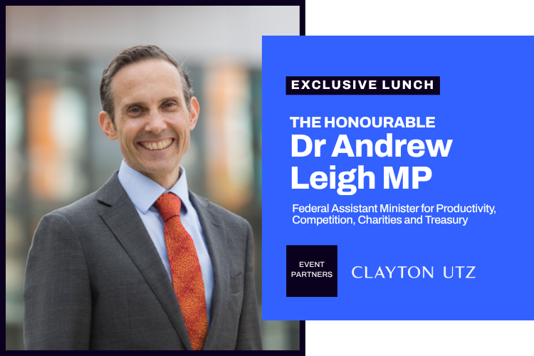 Lunch with the Hon. Dr. Andrew Leigh MP, Federal Assistant Minister