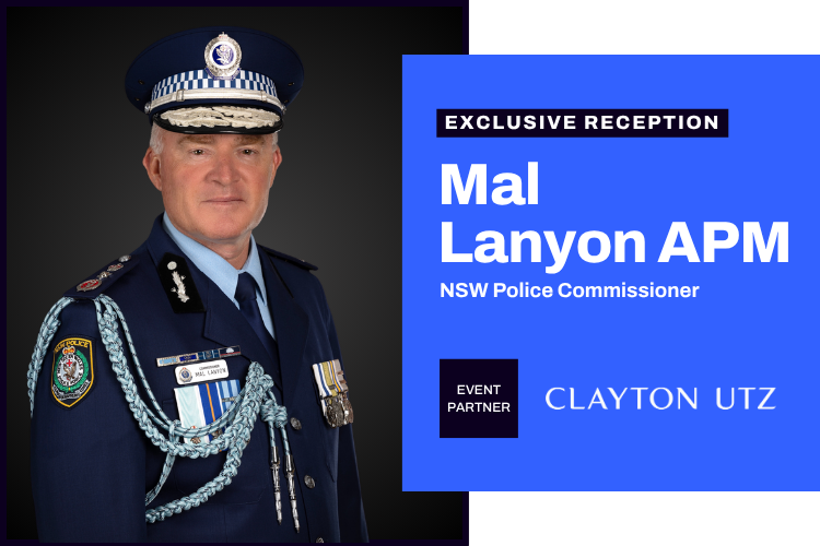 Reception with the NSW Police Commissioner Mal Lanyon APM