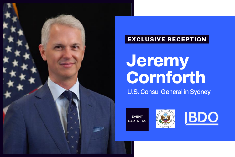 Reception with the U.S. Consul General in Sydney, Jeremy Cornforth