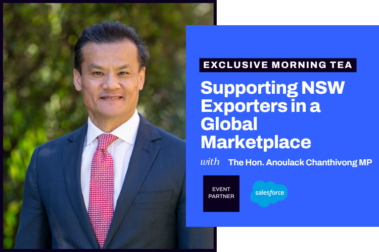 Morning Tea on Supporting Exporters with Minister Chanthivong