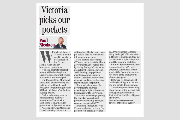 Victoria picks our pockets