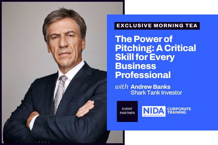 The Power of Pitching morning tea with Andrew Banks