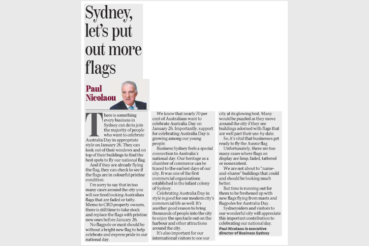 Paul Nicolaou Opinion Pierce regarding flags for Australia Day