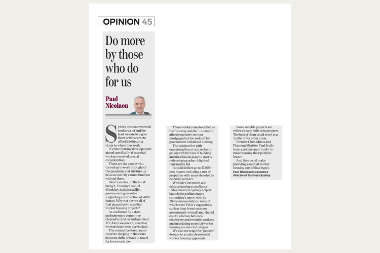 Paul Nicolaou Opinion Piece Do more by those who do for us