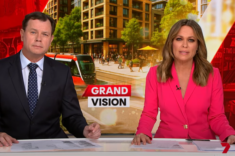 7 News story on Parramatta Road