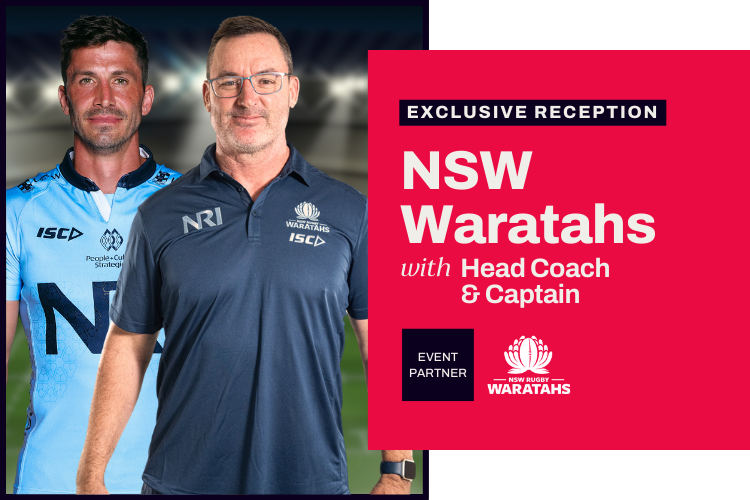 Reception with the Coach and Captain of the Waratahs